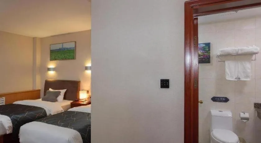 Bed in Chonpines Hotel Jining Quanmin Fitness Plaza