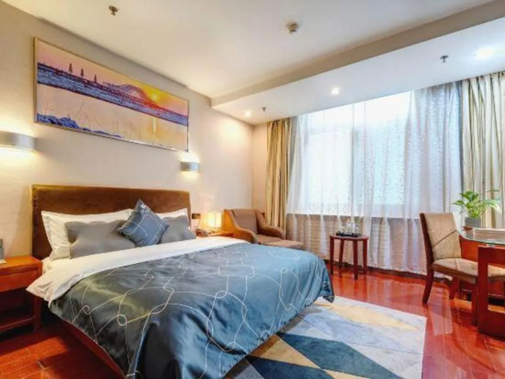 Bed in Chonpines Hotel Jining Quanmin Fitness Plaza