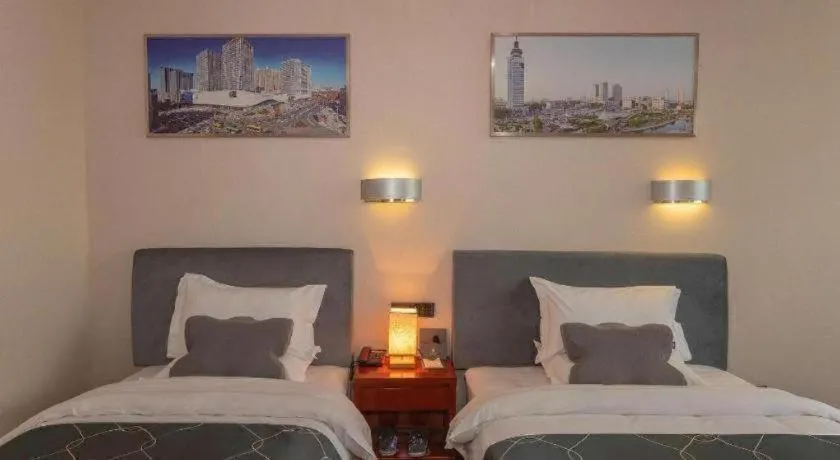 Bed in Chonpines Hotel Jining Quanmin Fitness Plaza