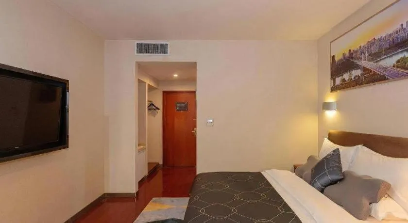 Bed in Chonpines Hotel Jining Quanmin Fitness Plaza