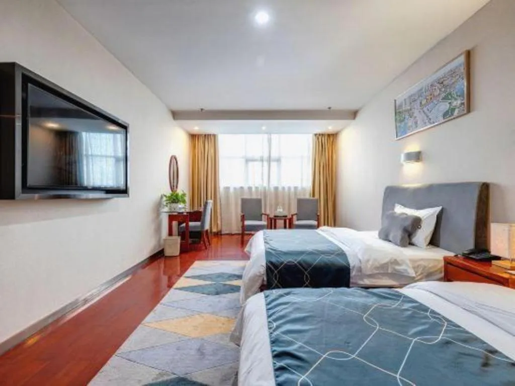 Bed in Chonpines Hotel Jining Quanmin Fitness Plaza