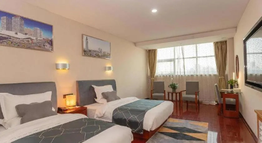 Bed in Chonpines Hotel Jining Quanmin Fitness Plaza