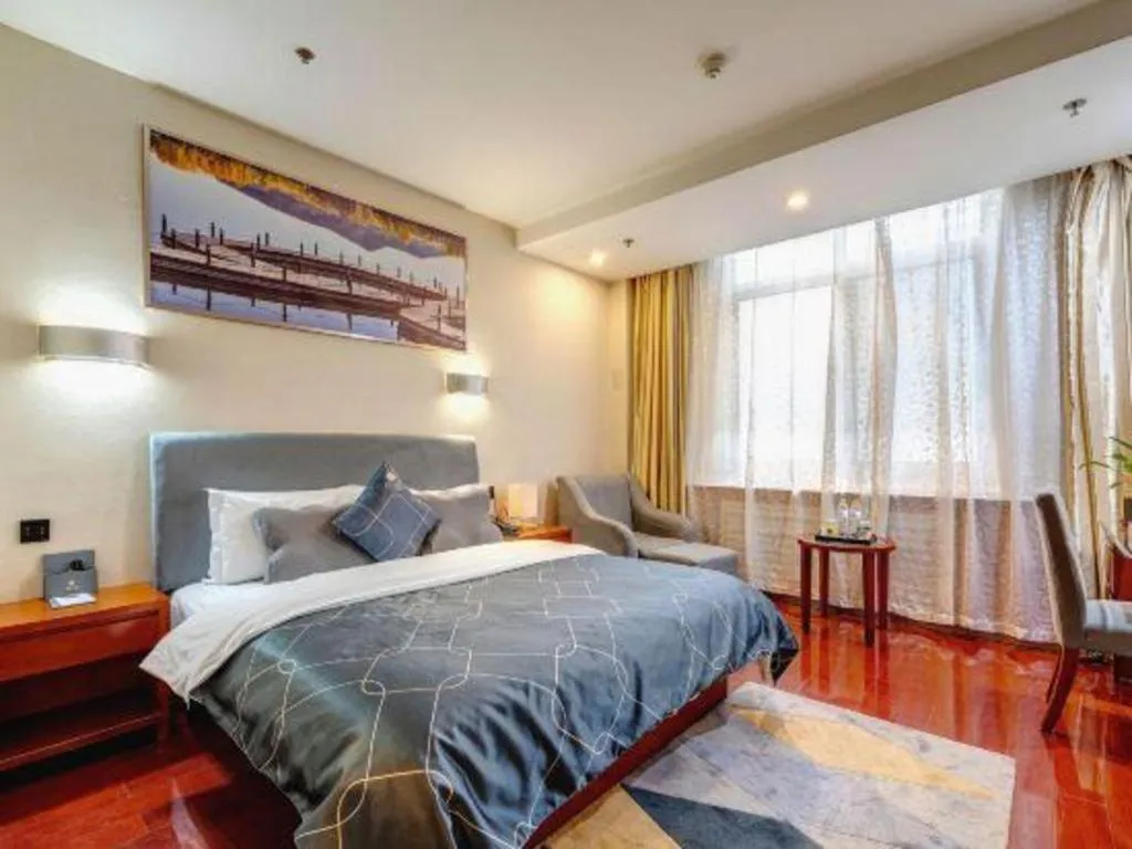 Bed in Chonpines Hotel Jining Quanmin Fitness Plaza