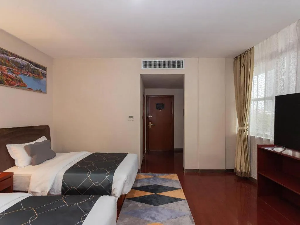 Bed in Chonpines Hotel Jining Quanmin Fitness Plaza