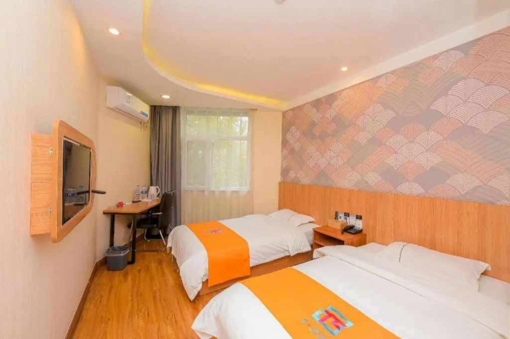 Bed in PAI Hotels Shijiazhuang Railway Station West Square