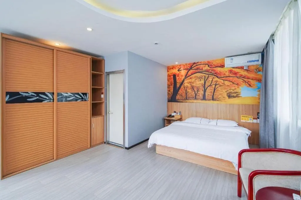 Bed in PAI Hotels Shijiazhuang Railway Station West Square