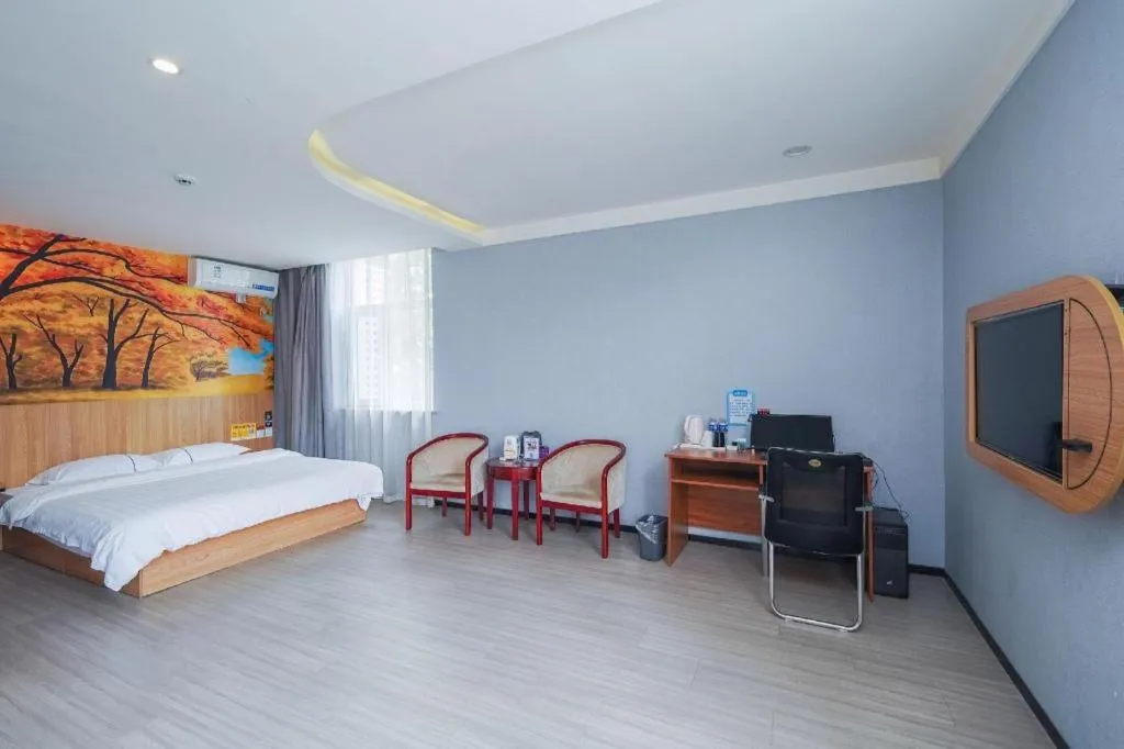 Bed in PAI Hotels Shijiazhuang Railway Station West Square