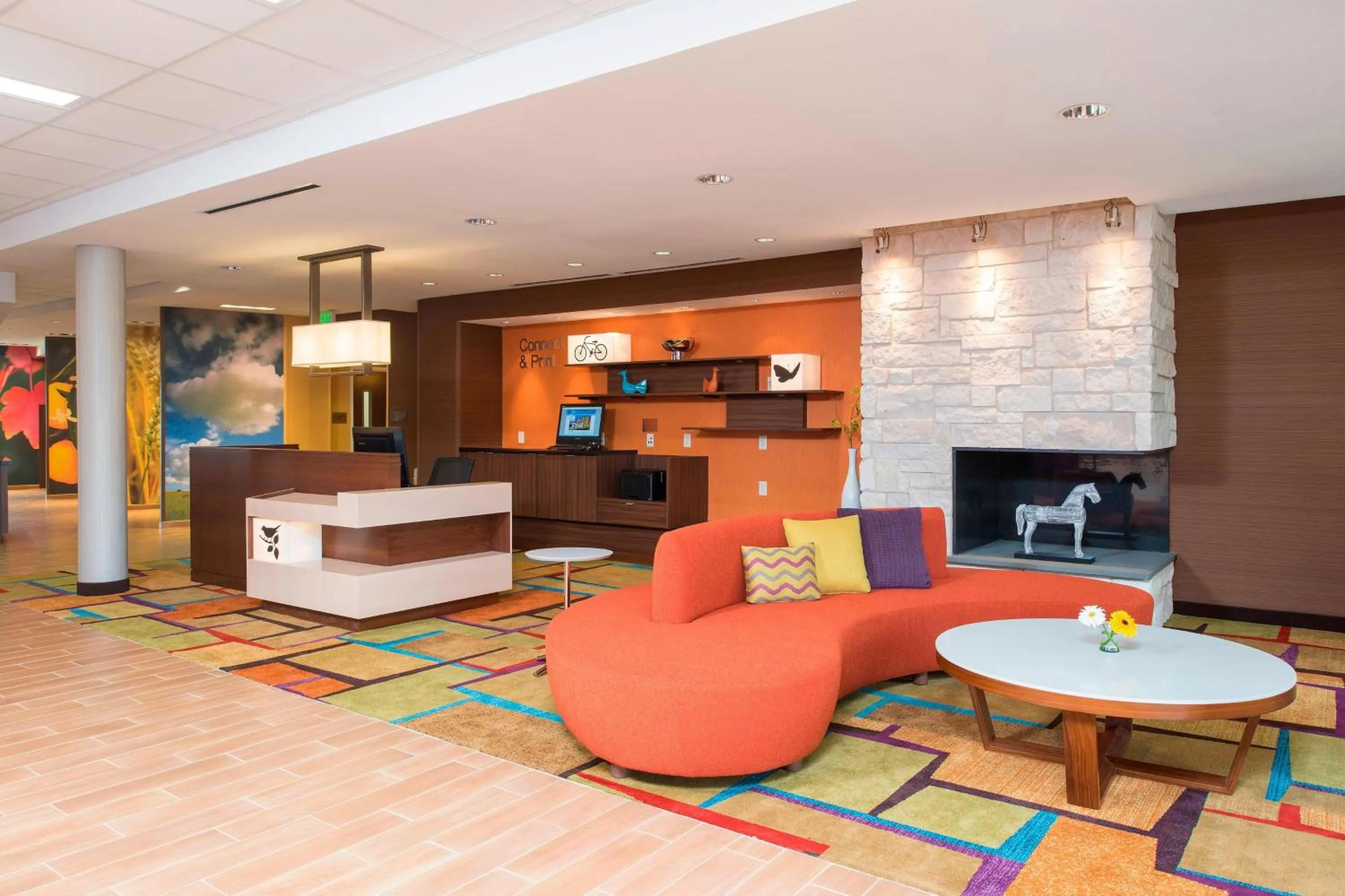 Lobby or reception in Fairfield Inn & Suites by Marriott Fredericksburg Texas