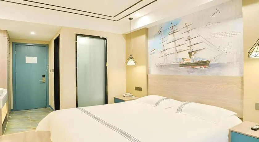 Bed in Urban Garden Hotel Chengyang District Government Liuting Airport