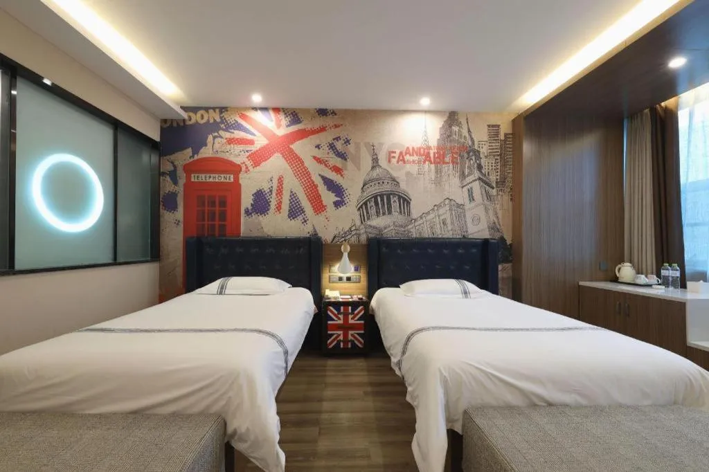 Bed in Urban Garden Hotel Chengyang District Government Liuting Airport