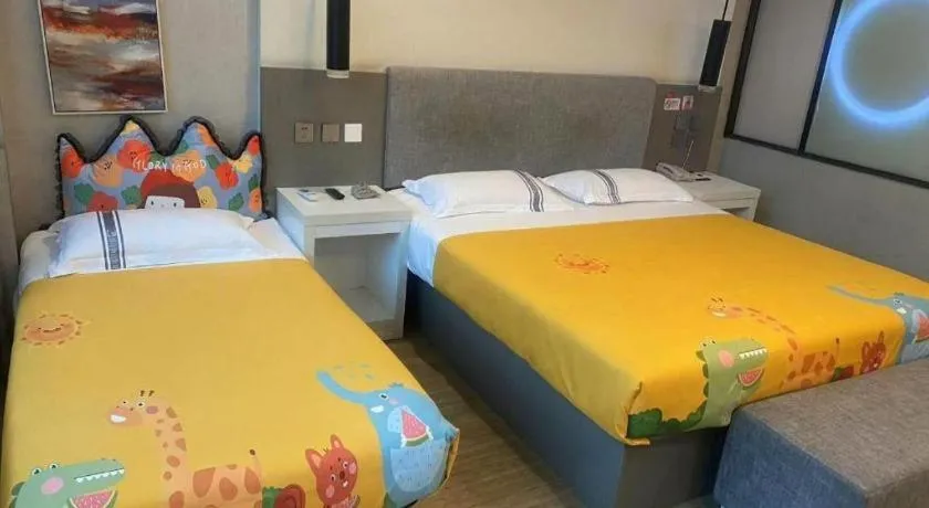 Bed in Urban Garden Hotel Chengyang District Government Liuting Airport