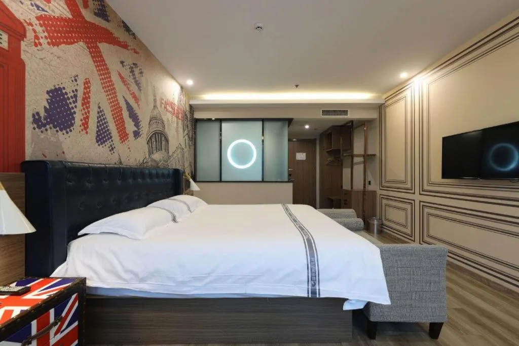 Bed in Urban Garden Hotel Chengyang District Government Liuting Airport