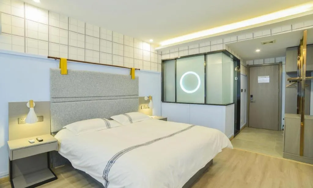 Bed in Urban Garden Hotel Chengyang District Government Liuting Airport