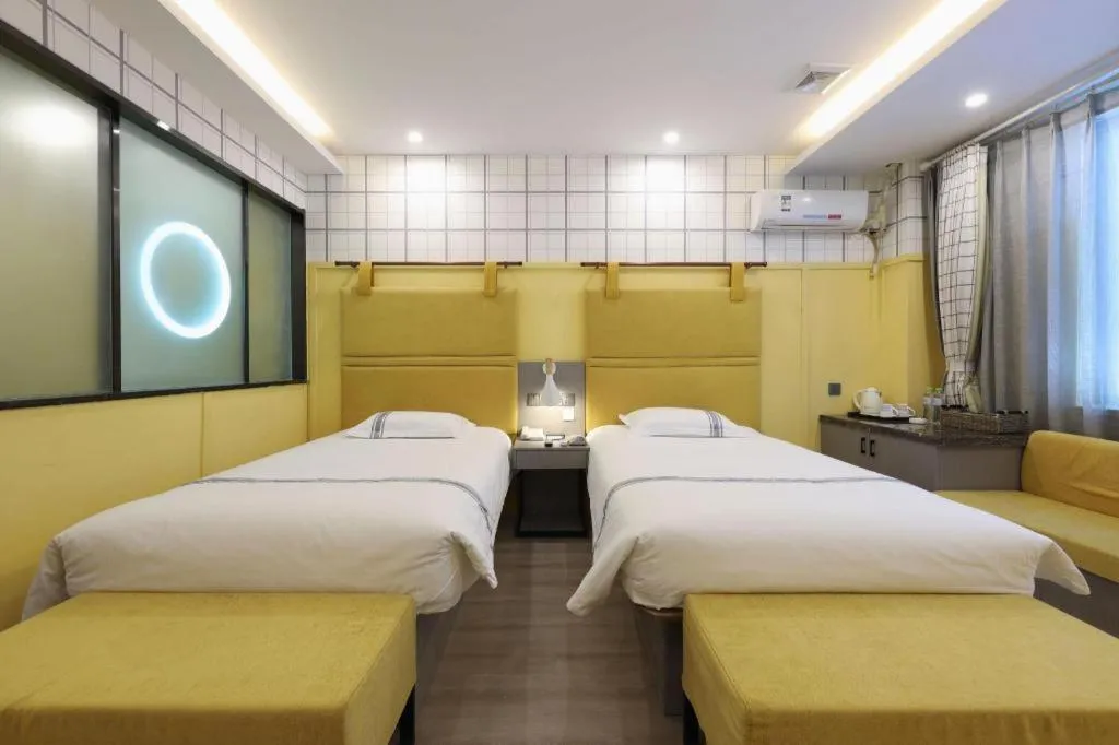 Bed in Urban Garden Hotel Chengyang District Government Liuting Airport