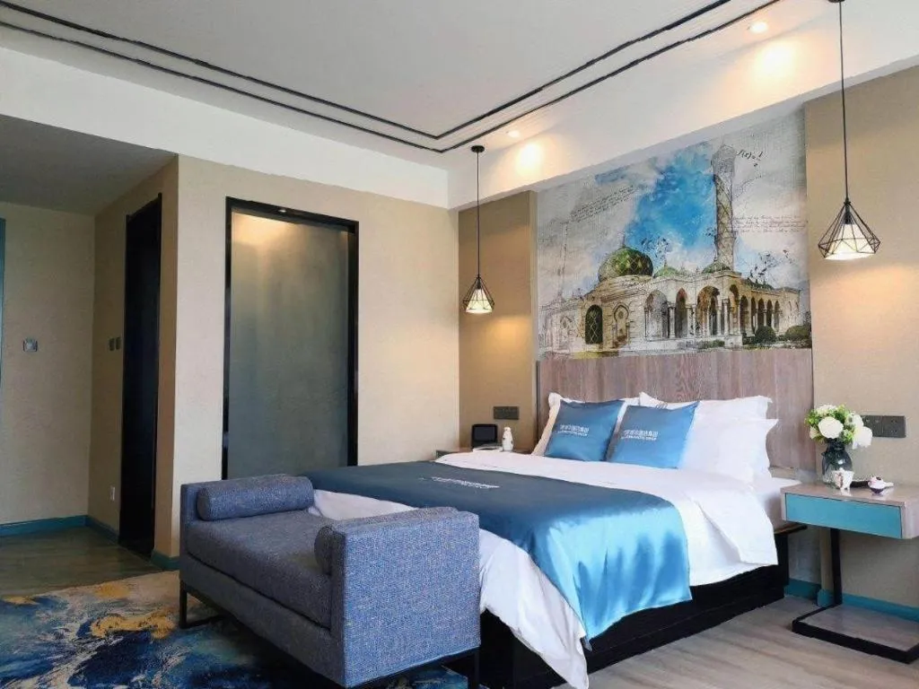 Bed in Urban Garden Hotel Chengyang District Government Liuting Airport