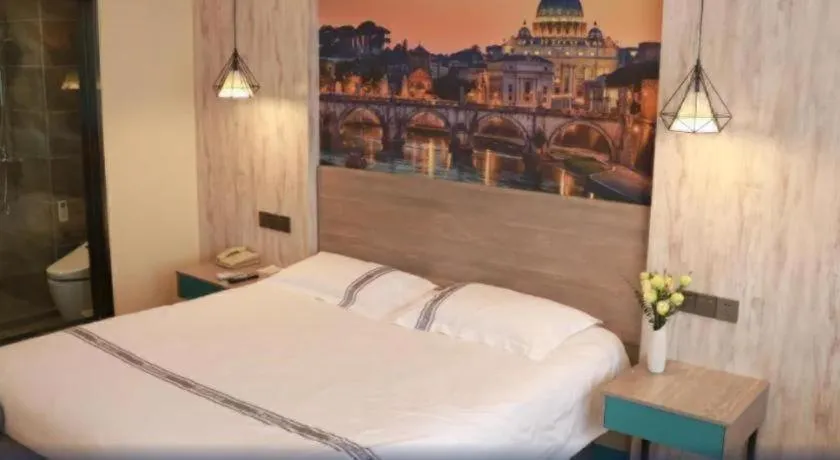 Bed in Urban Garden Hotel Chengyang District Government Liuting Airport