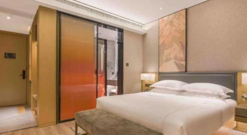 Bed in The Hotel V Nanjing Lishui