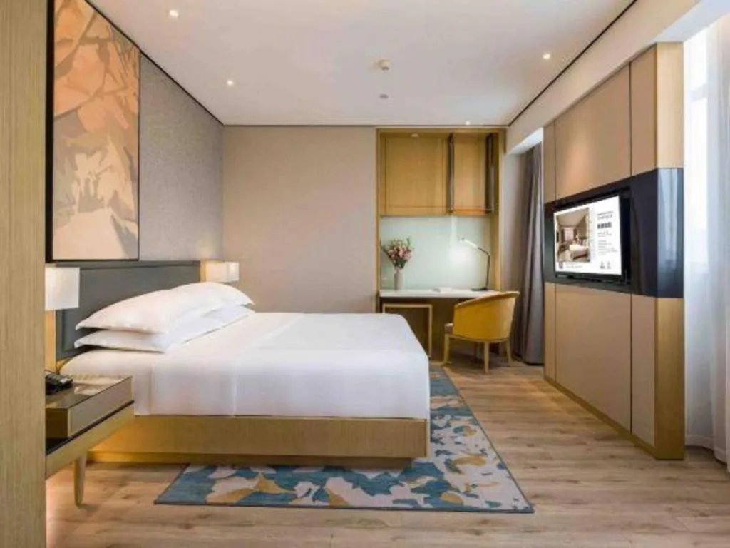 Bed in The Hotel V Nanjing Lishui