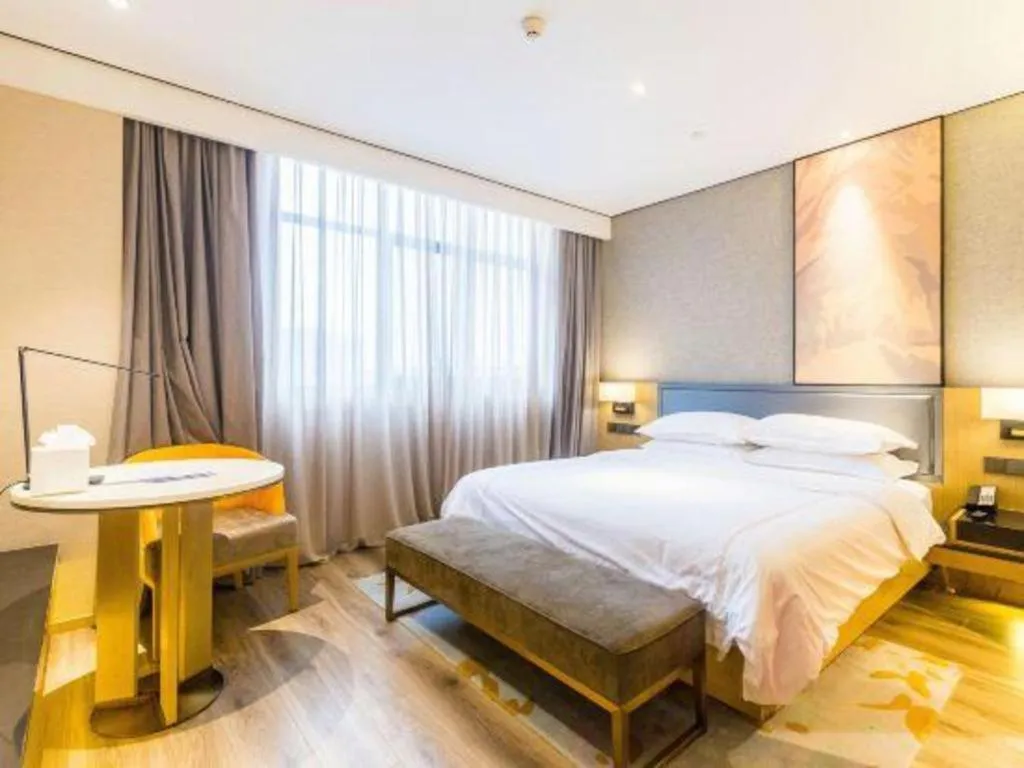 Bed in The Hotel V Nanjing Lishui