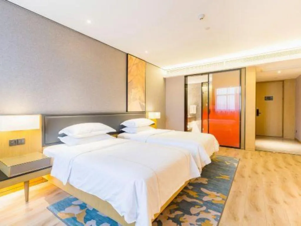 Bed in The Hotel V Nanjing Lishui