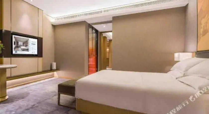 Bed in The Hotel V Nanjing Lishui Bed in The Hotel V Nanjing Lishui