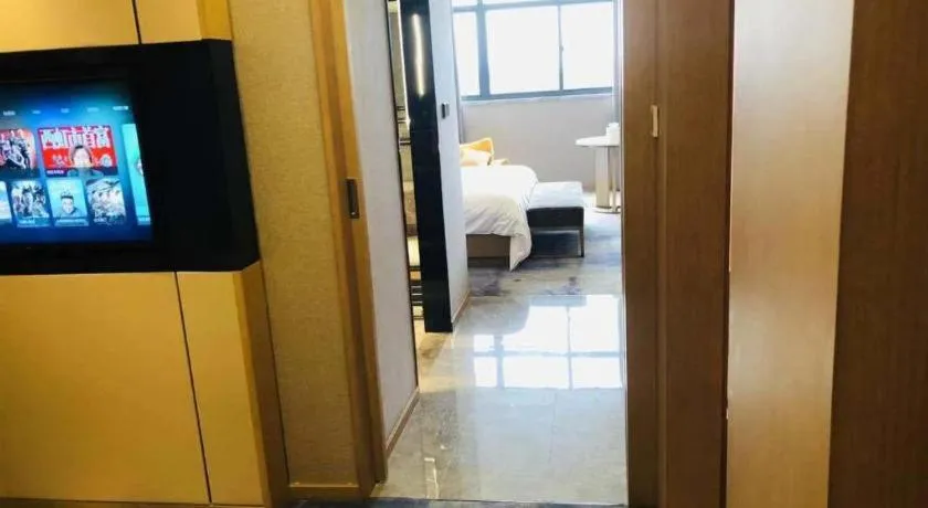 Bed in The Hotel V Nanjing Lishui