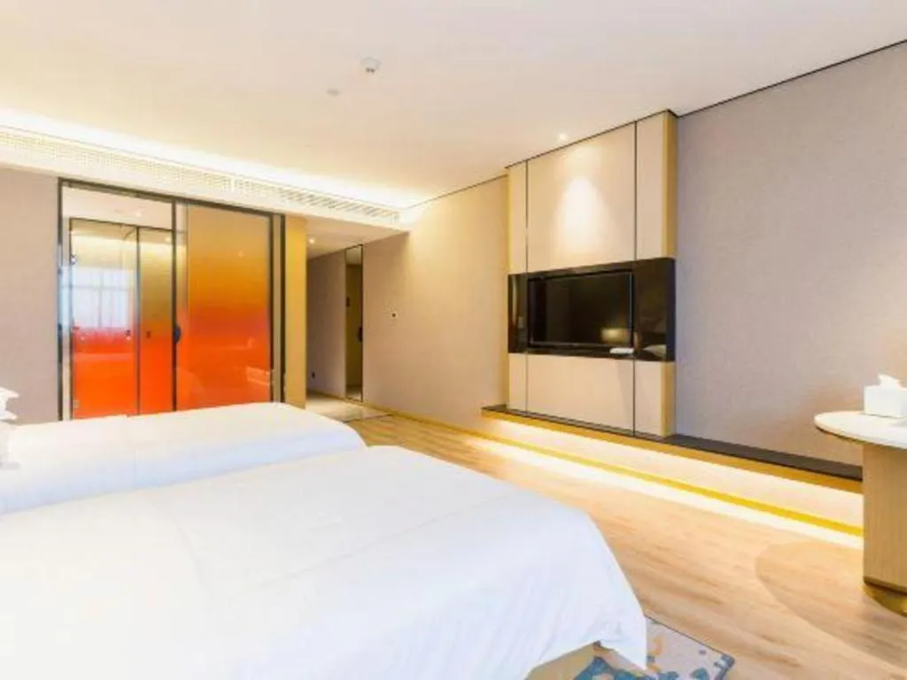 Bed in The Hotel V Nanjing Lishui