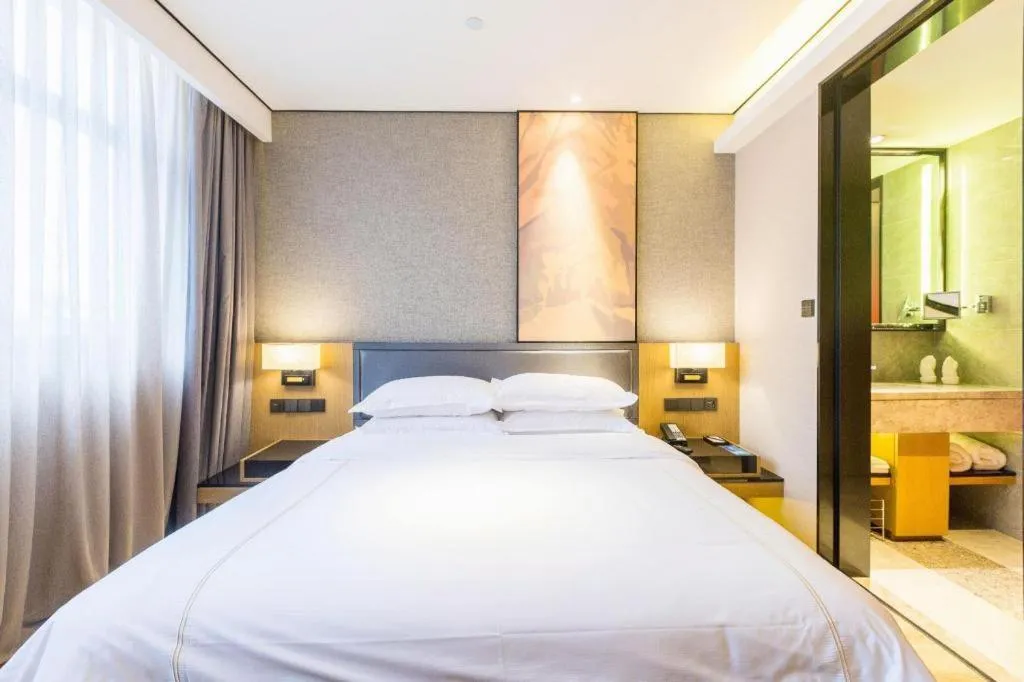 Bed in The Hotel V Nanjing Lishui