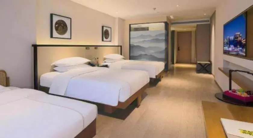 Bed in The Hotel V Nanjing Confucius Temple Bed in The Hotel V Nanjing Confucius Temple