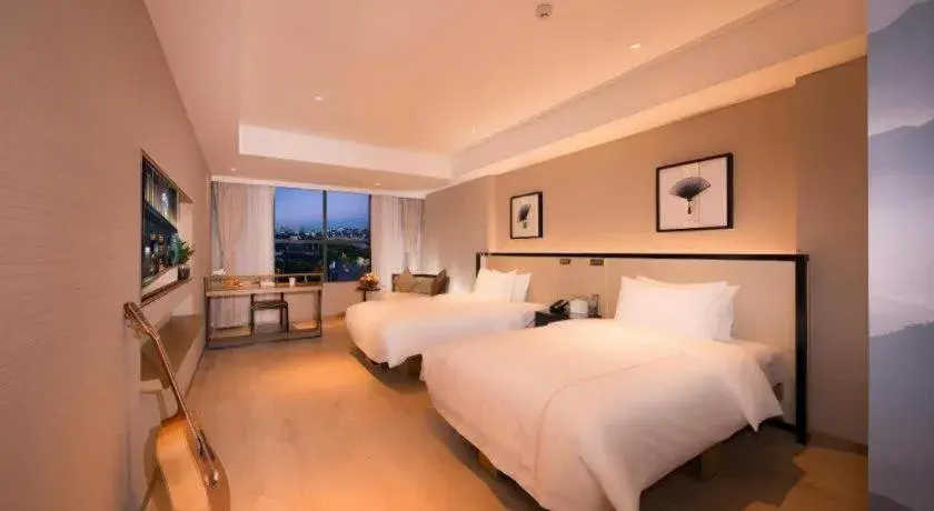 Bed in The Hotel V Nanjing Confucius Temple Bed in The Hotel V Nanjing Confucius Temple