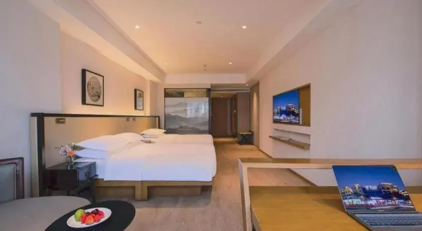 Bed in The Hotel V Nanjing Confucius Temple Bed in The Hotel V Nanjing Confucius Temple