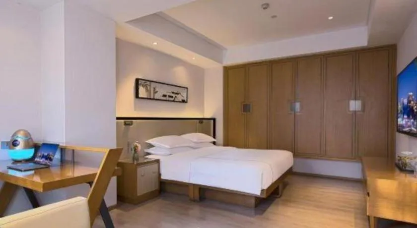 Bed in The Hotel V Nanjing Confucius Temple