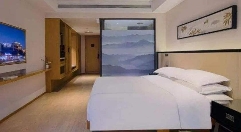 Bed in The Hotel V Nanjing Confucius Temple