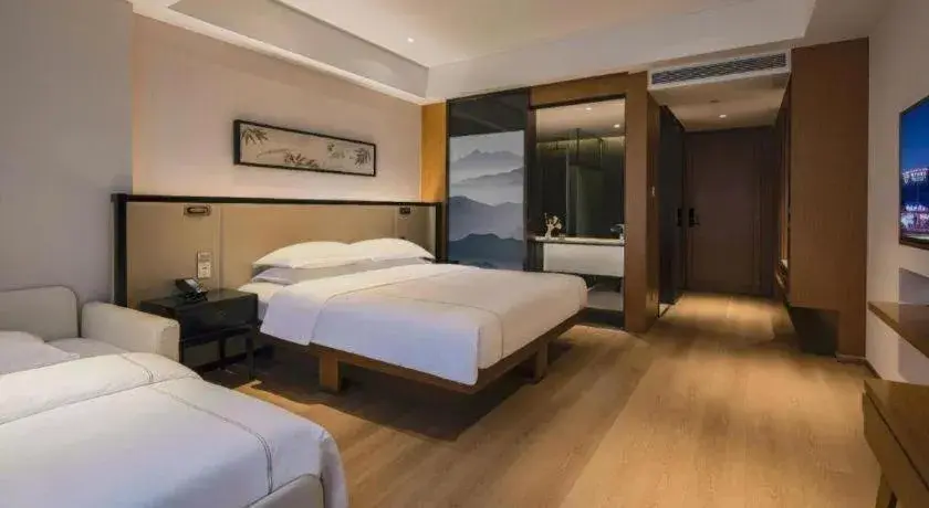 Bed in The Hotel V Nanjing Confucius Temple Bed in The Hotel V Nanjing Confucius Temple