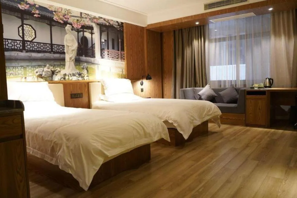Bed in Starway Hotel(Shuiximen Street,Nanjing)