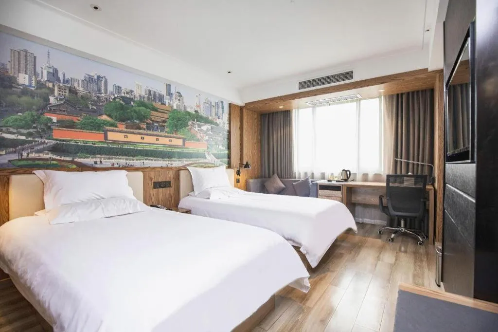 Bed in Starway Hotel(Shuiximen Street,Nanjing)
