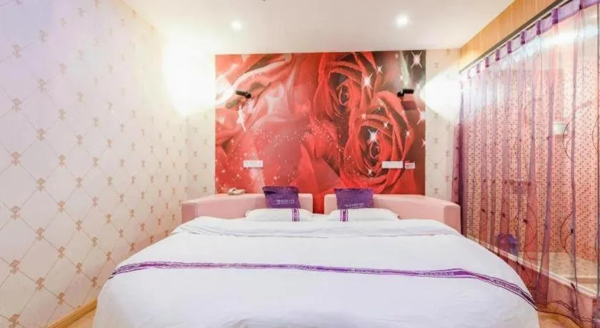 Bed in City 118 Hotel Qingdao Boardcast Tower