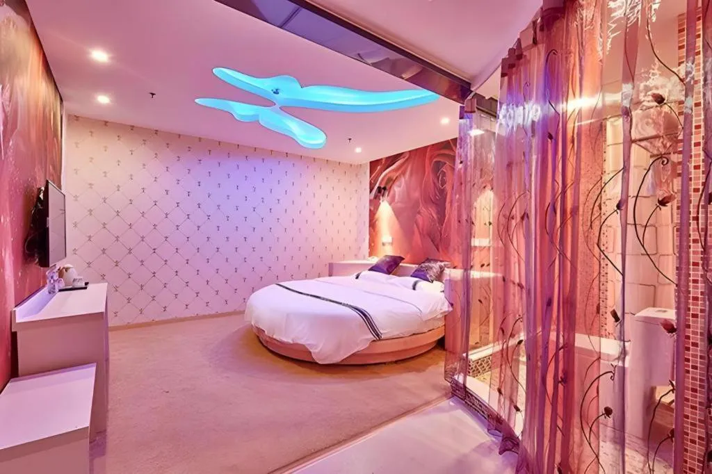 Bed in City 118 Hotel Qingdao Boardcast Tower