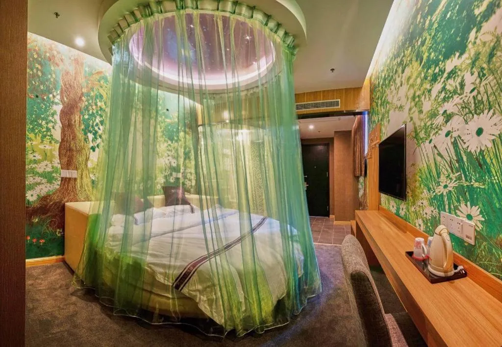 Bed in City 118 Hotel Qingdao Boardcast Tower