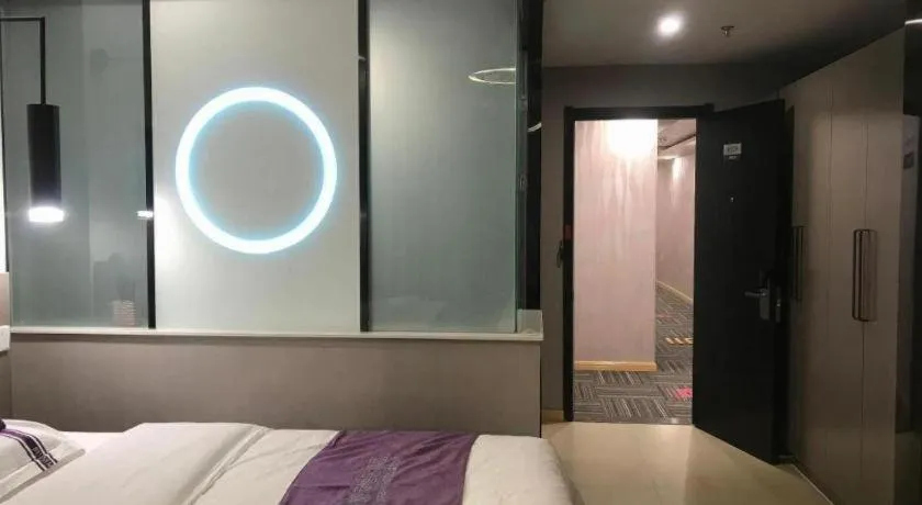 Bed in City 118 Hotel Qingdao Boardcast Tower