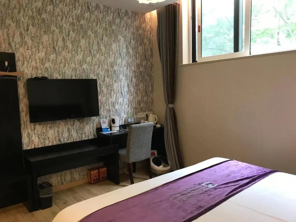 Bed in City 118 Hotel Qingdao Boardcast Tower