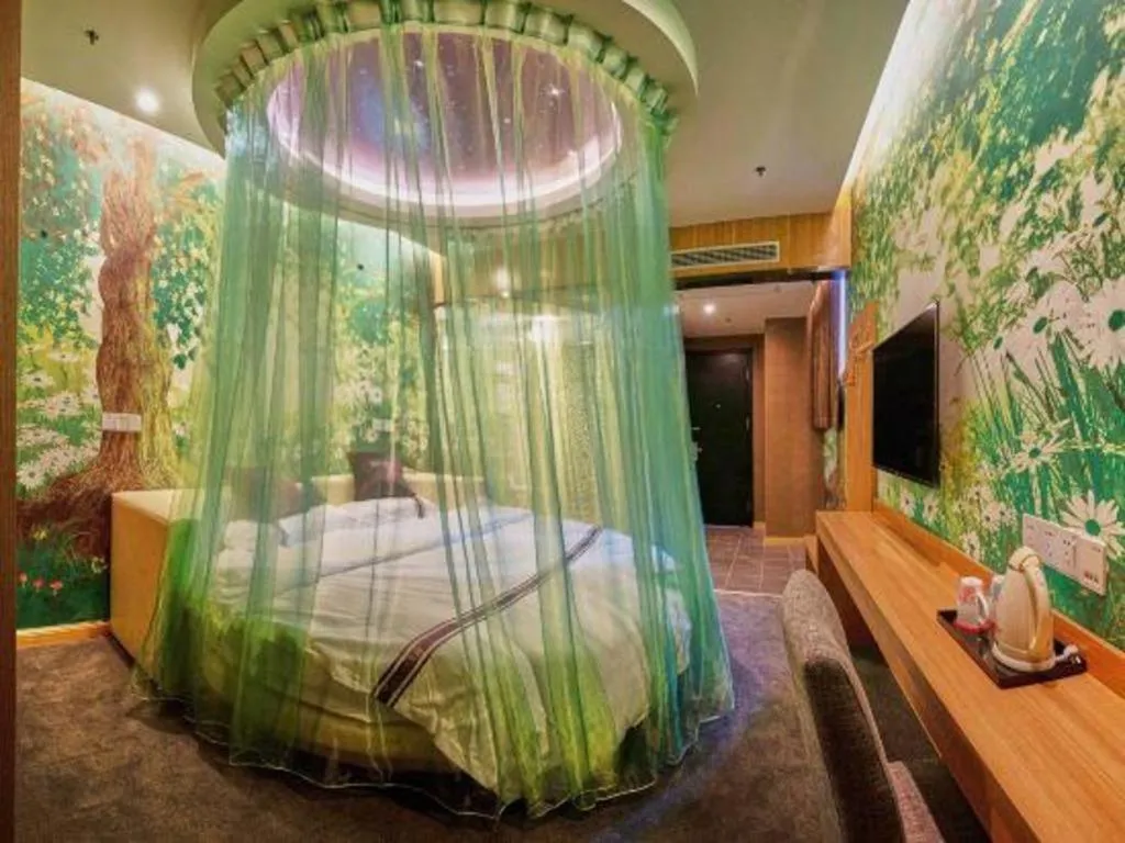 Bed in City 118 Hotel Qingdao Boardcast Tower