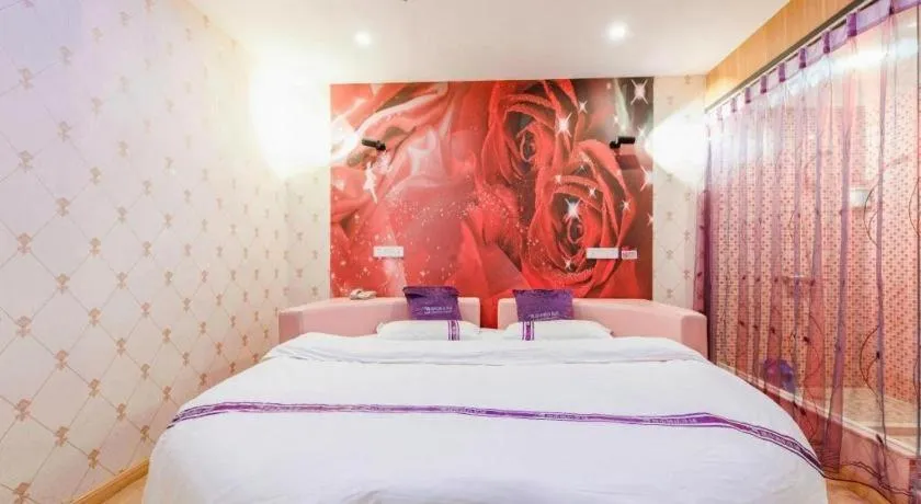 Bed in City 118 Hotel Qingdao Boardcast Tower