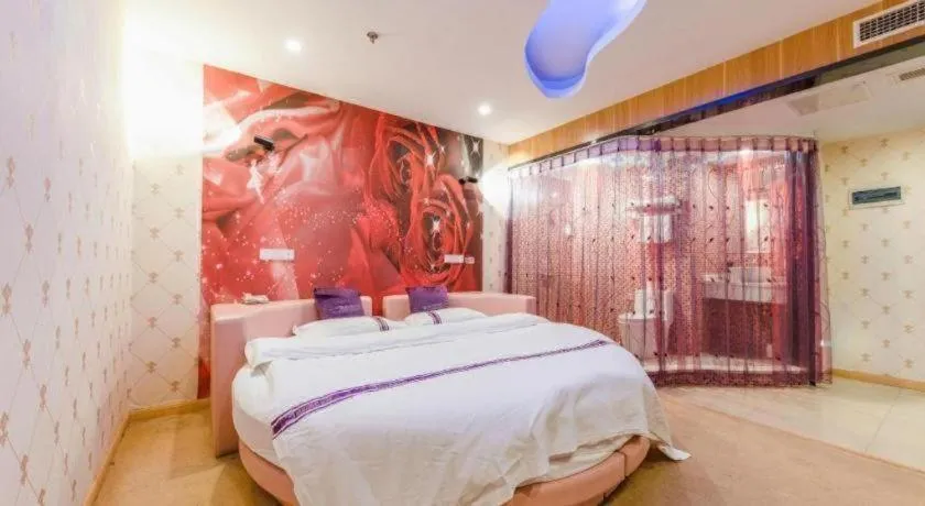 Bed in City 118 Hotel Qingdao Boardcast Tower