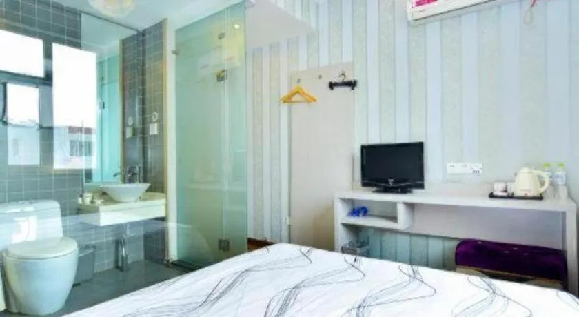 Bed in City 118 Hotel Qingdao Licang Pedestrian Street