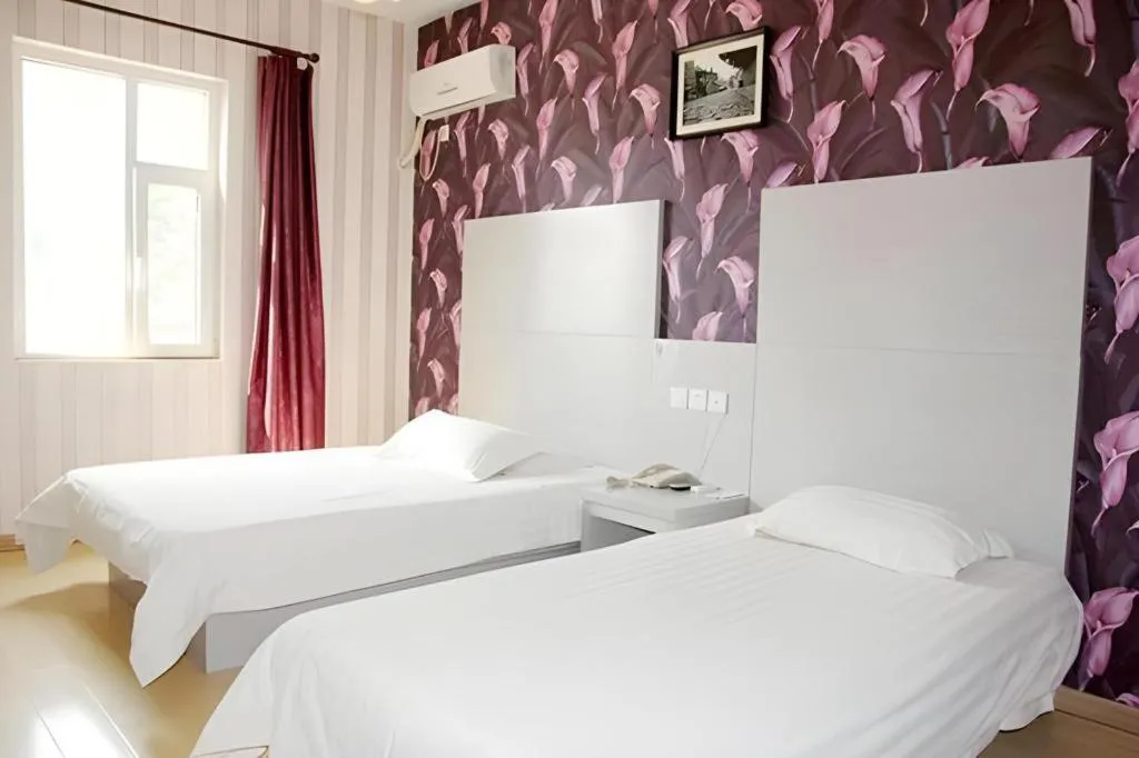 Bed in City 118 Hotel Qingdao Licang Pedestrian Street