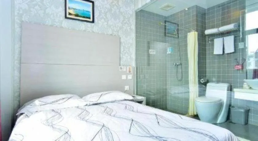Bed in City 118 Hotel Qingdao Licang Pedestrian Street