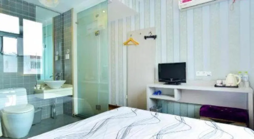 Bed in City 118 Hotel Qingdao Licang Pedestrian Street