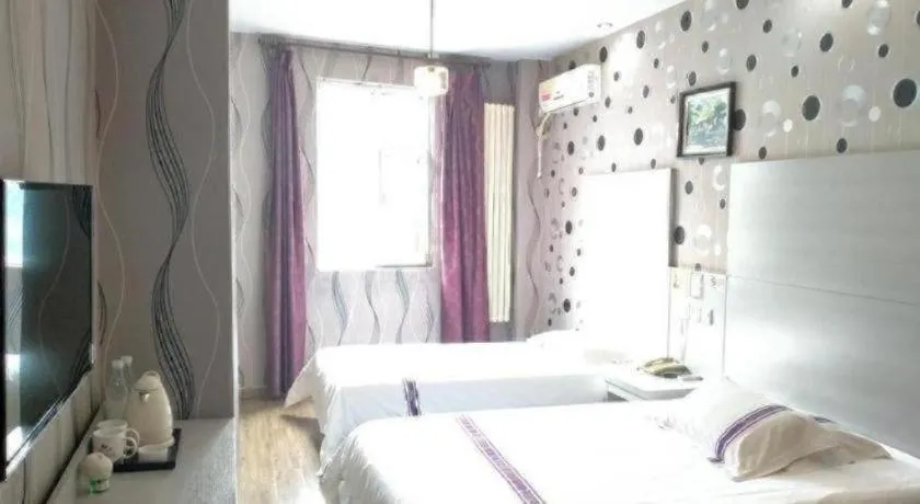 Bed in City 118 Hotel Qingdao Licang Pedestrian Street