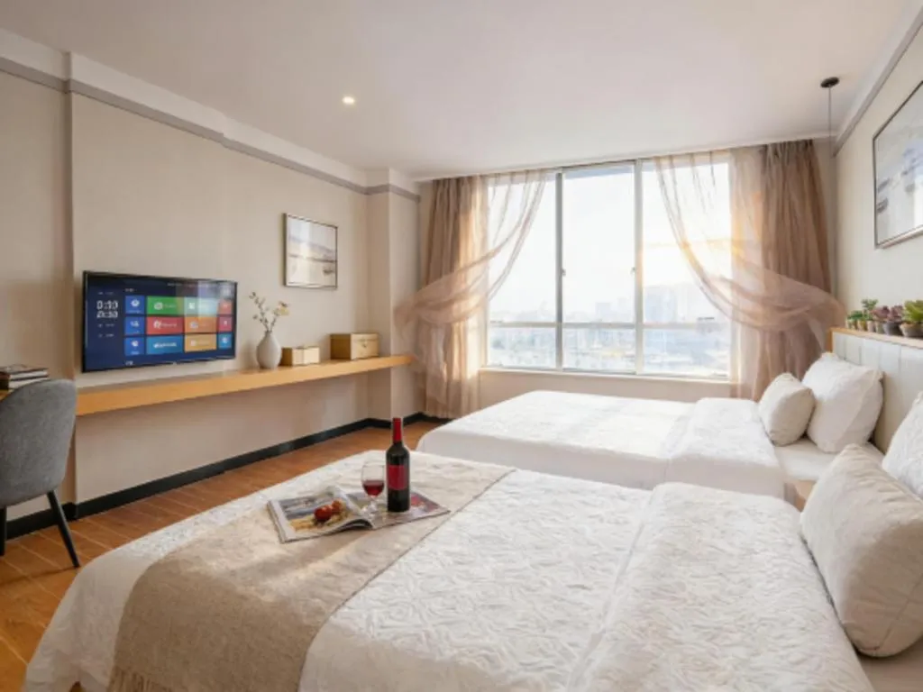 Bed in Borrman Hotel Dongguan Zhongtang